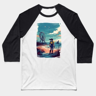 Lone Dweller - Post Apocalyptic Baseball T-Shirt